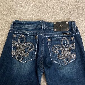 SOLD!! Miss me low rise bootcut jeans